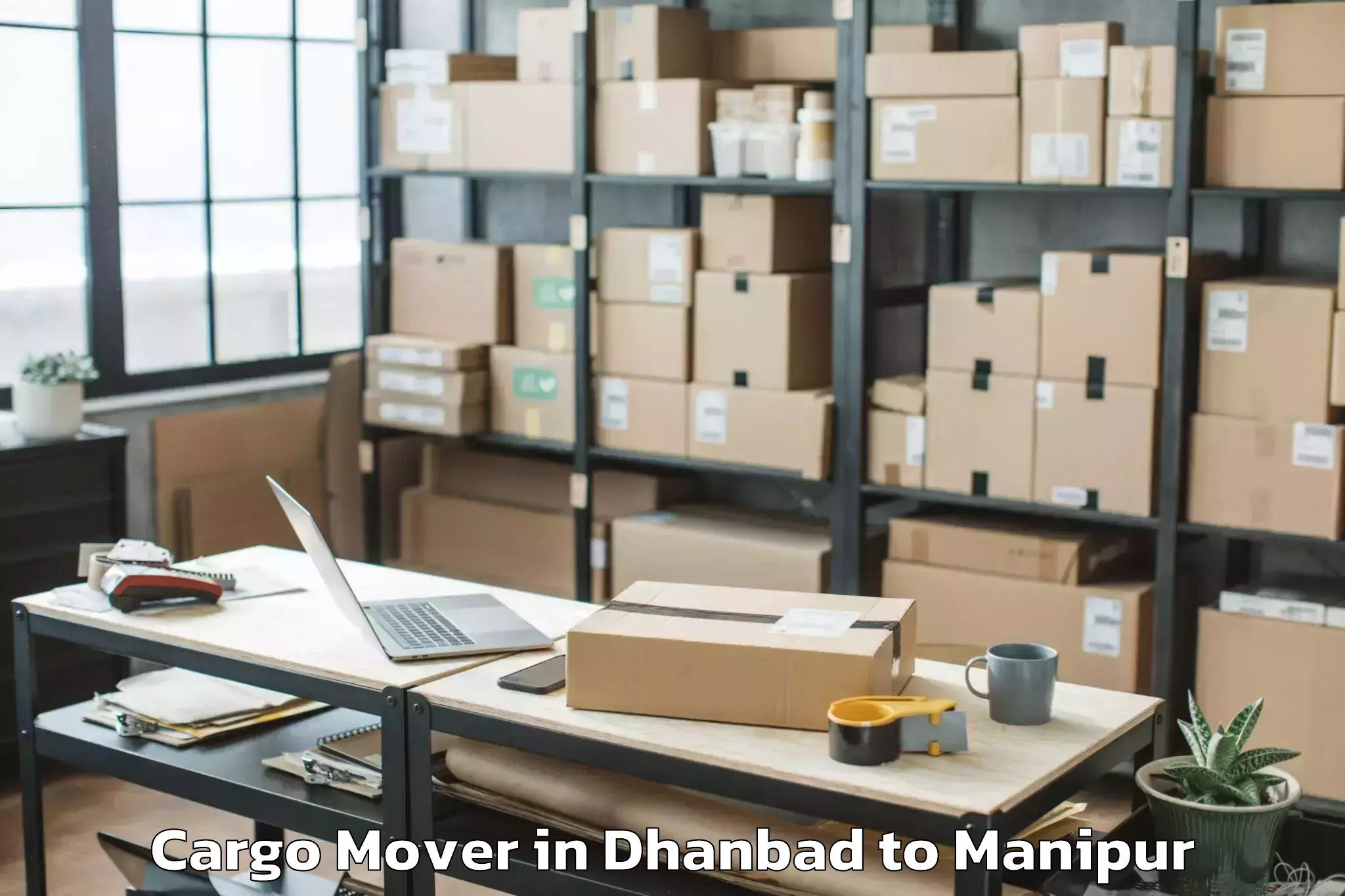 Leading Dhanbad to Keirao Bitra Cargo Mover Provider